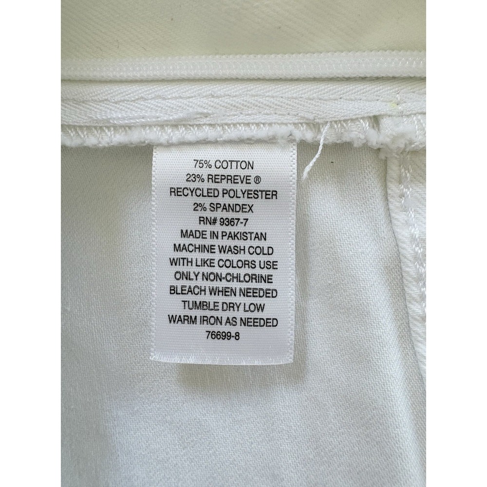 St Johns Bay Skirts White Size 14 Zip Pocket NEW No Tags. - Picture 4 of 9